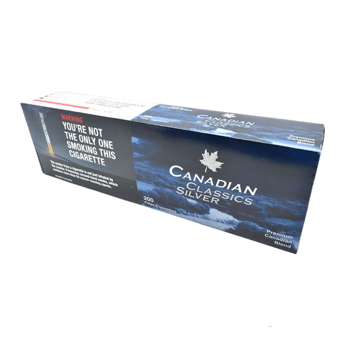 Canadian Classic Silver Cigarettes, government grade